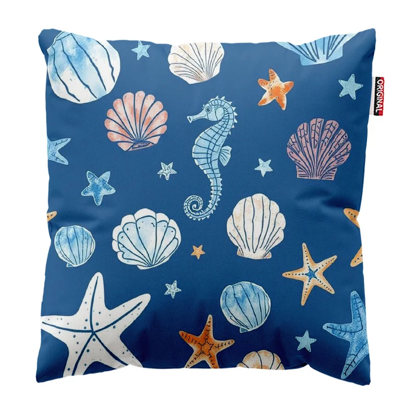  کوسن پاد آفرین طرح دریا سایز 30*30 سانتی متر کد 1087