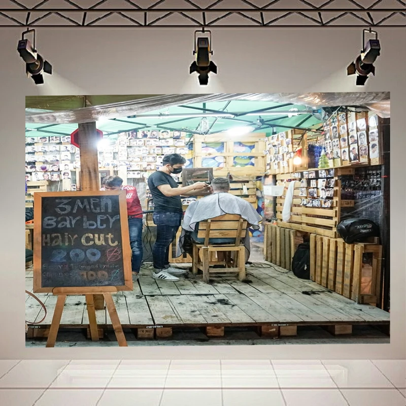 پوستر پارچه ای طرح آرایشگاه مردانه کد ARYYYY45