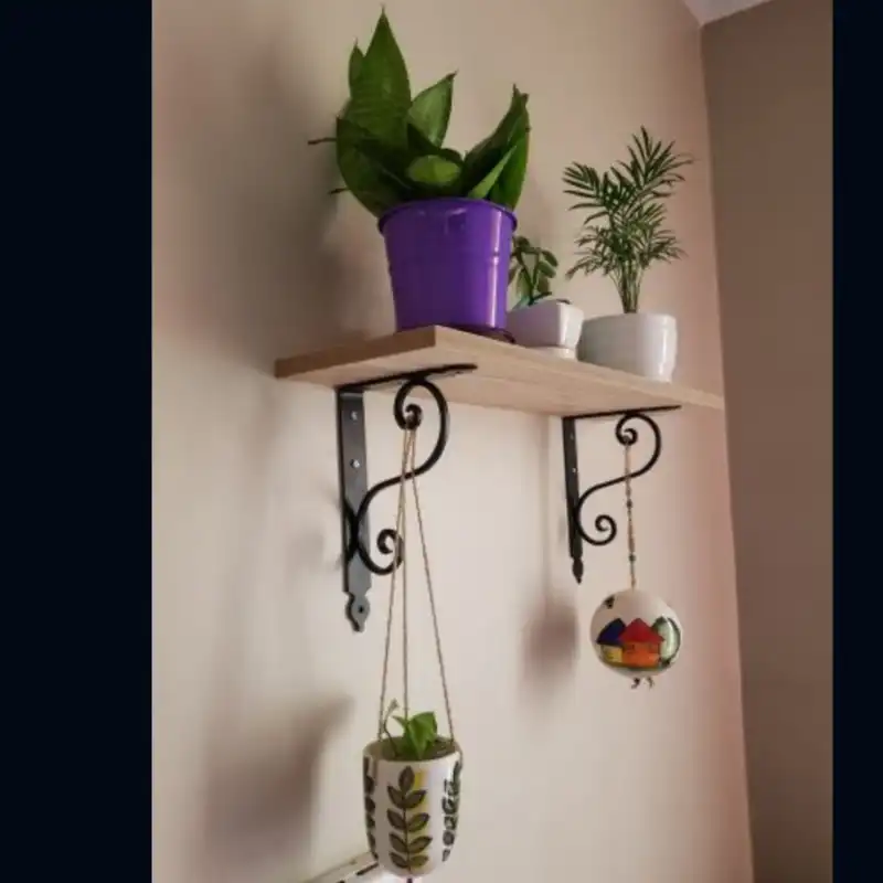 پایه نگهدارنده طبقه دیواری کد 3  بسته 2 عددی