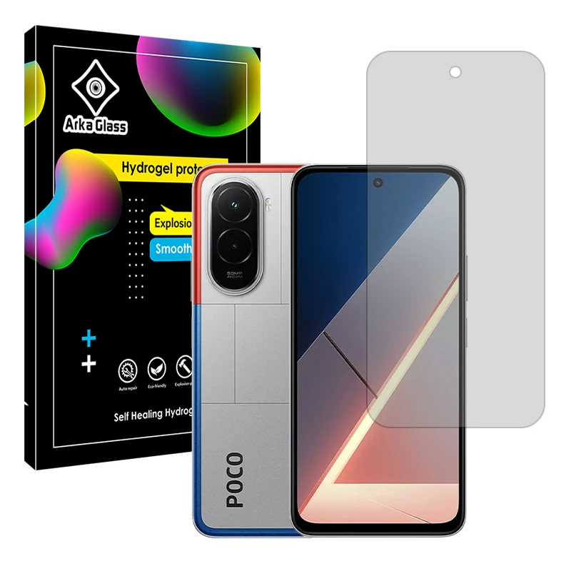 محافظ صفحه نمایش شفاف آرکا گلس مدل Tough مناسب برای گوشی موبایل شیائومی Poco M7 4G