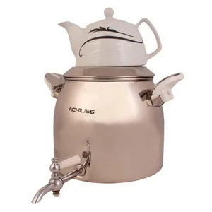 ست قوری و سماور آکیلیس مدل کف چدن کد 6030