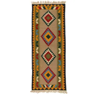 گلیم دستبافت کناره طول دو متر کد 990865