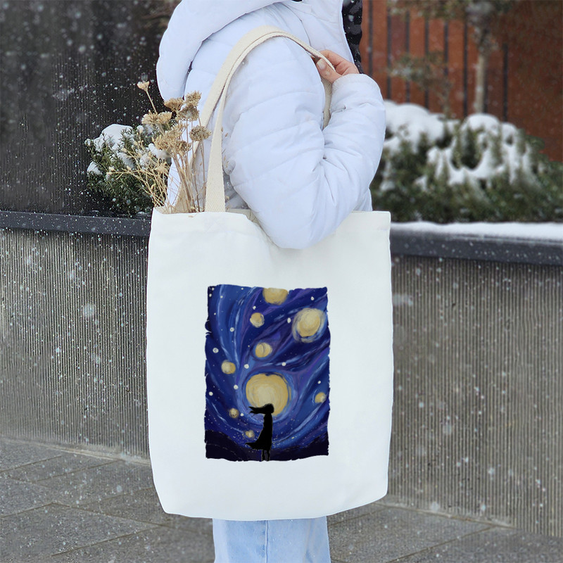 ساک خرید خندالو طرح ونسان ونگوگ کد 6605