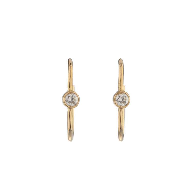 گوشواره طلا 18 عیار زنانه پرسته مدل WE680