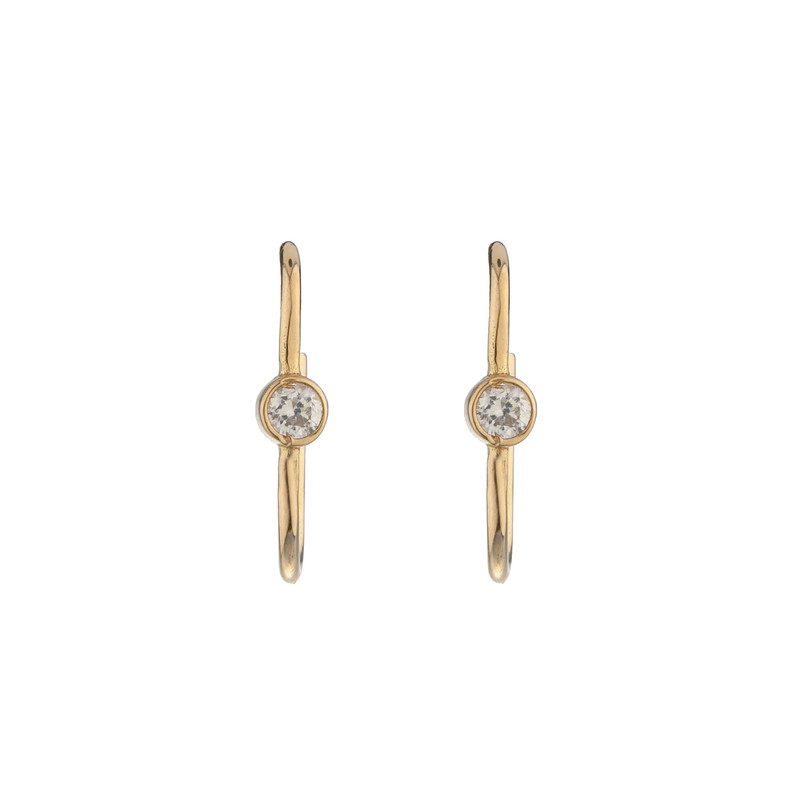 گوشواره طلا 18 عیار زنانه پرسته مدل WE680