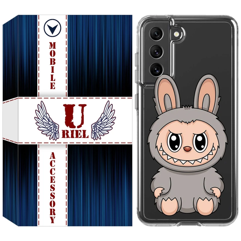 کاور یوریل قاب مدل Clear کد 142 طرح لبوبو مناسب برای گوشی موبایل سامسونگ Galaxy S21 FE