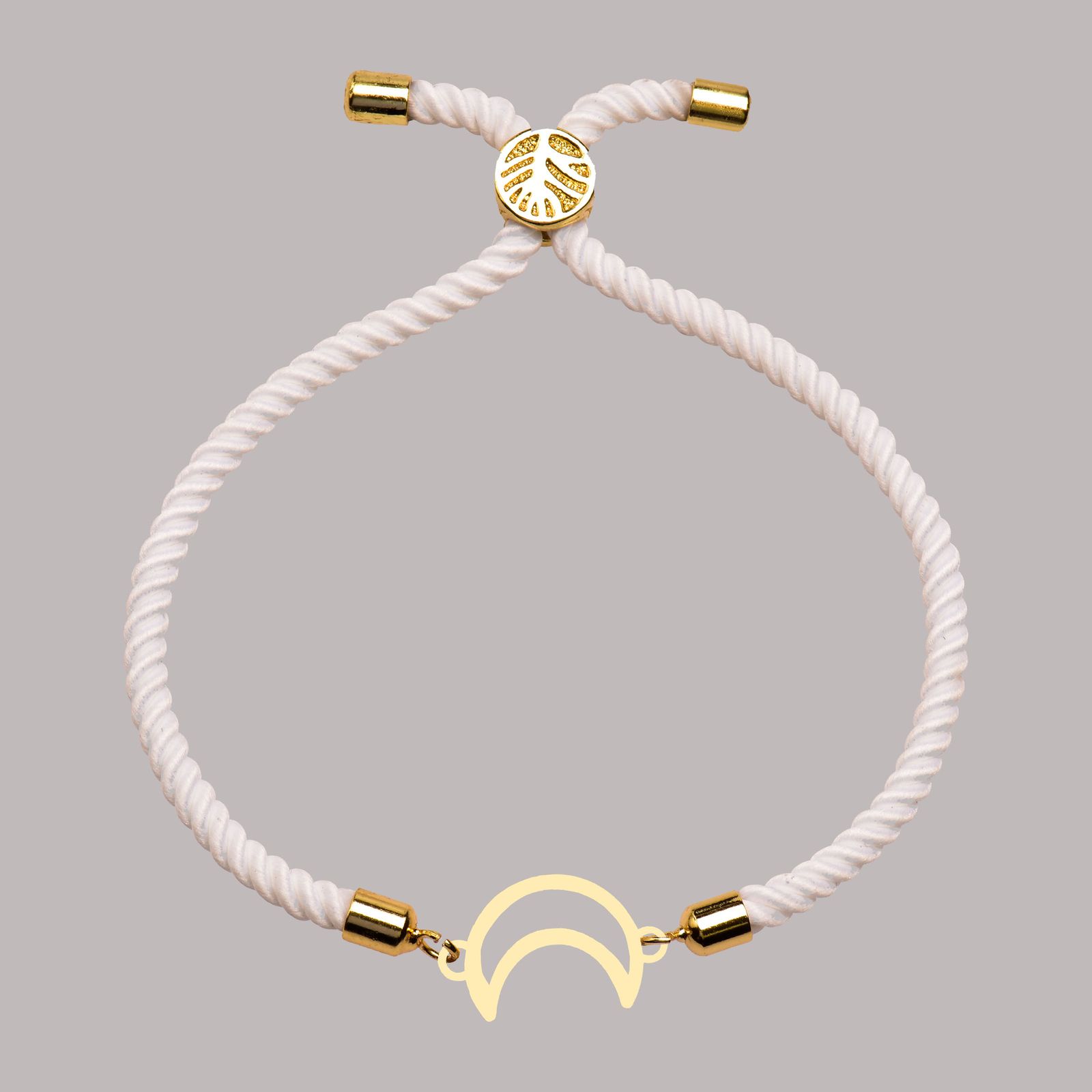دستبند طلا 18 عیار زنانه کرابو طرح ماه مدل Kr102211 -  - 1