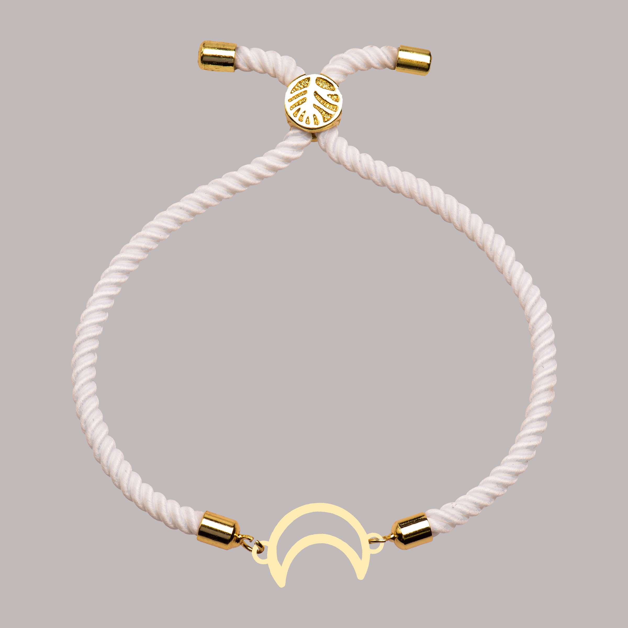 دستبند طلا 18 عیار زنانه کرابو طرح ماه مدل Kr102211 -  - 2
