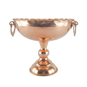 کاسه مسی مدل تک پایه گوشواره دار کد ZH224.8