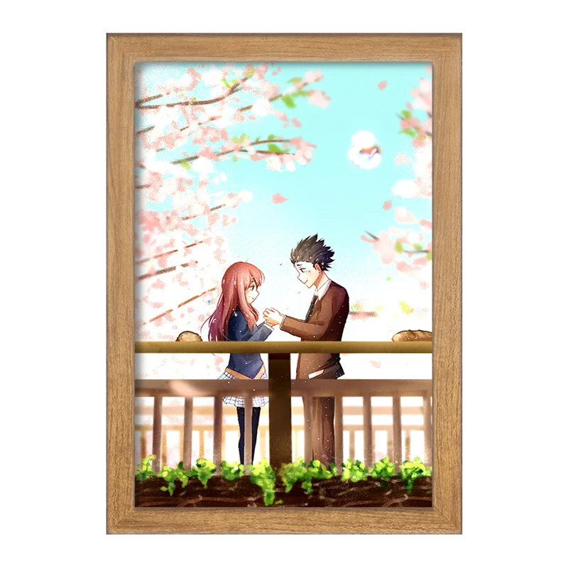 تابلو خندالو مدل شوکو نیشیمیا و شویا ایشیدا انیمه سایلنت ویس A Silent Voice  کد 15838