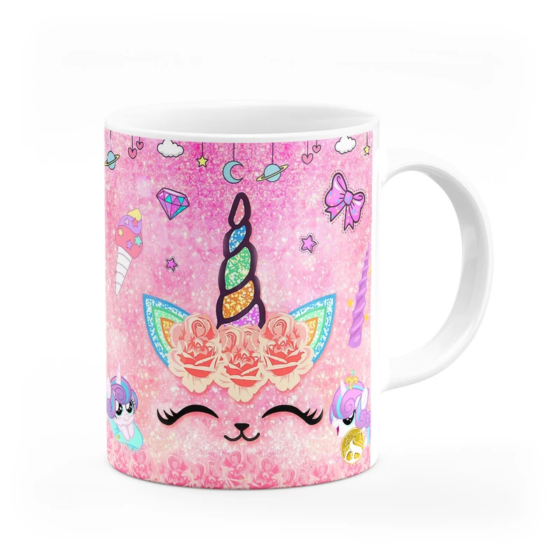 ماگ هومرو طرح یونیکورن اسب تک شاخ مدل MG9636