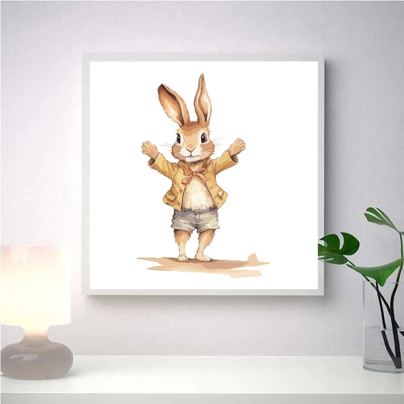 تابلو کودک و نوزاد مدل دکوراتیو کودک طرح خرگوش کد 0684