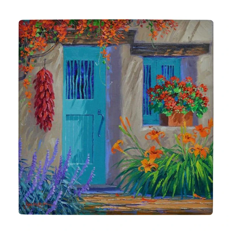  زیر لیوانی طرح نقاشی خانه سنتی و قدیمی کد    4075017_2872