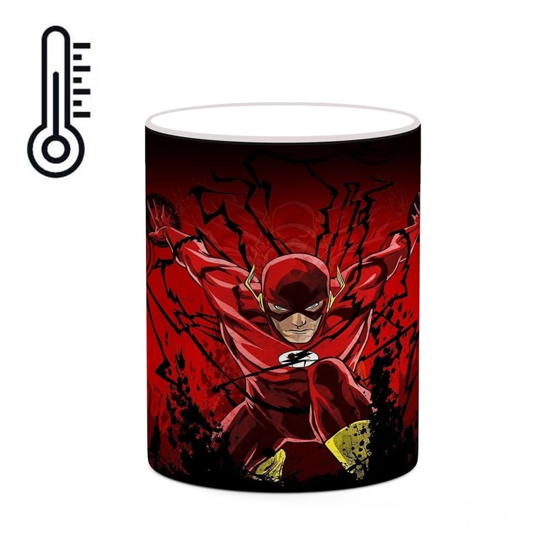 ماگ حرارتی کاکتی مدل فلش The Flash کد mgh40102