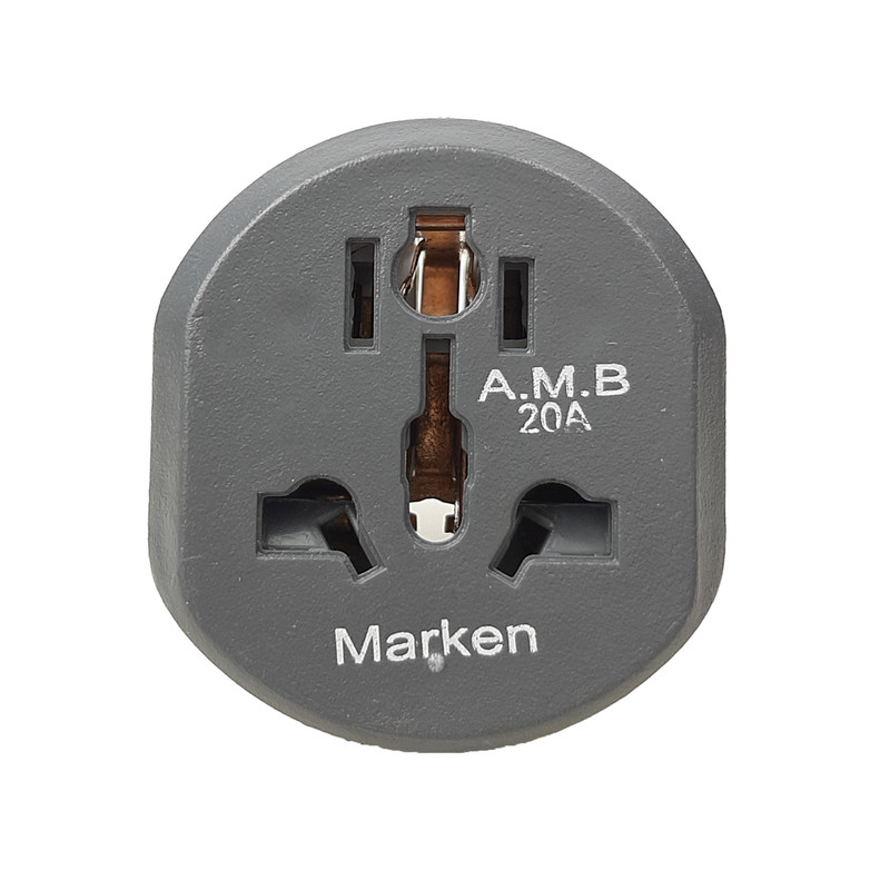 دو شاخه تبدیل برق 3 به 2 مارکن مدل هیرو پاور کد 20A مجموعه 10 عددی