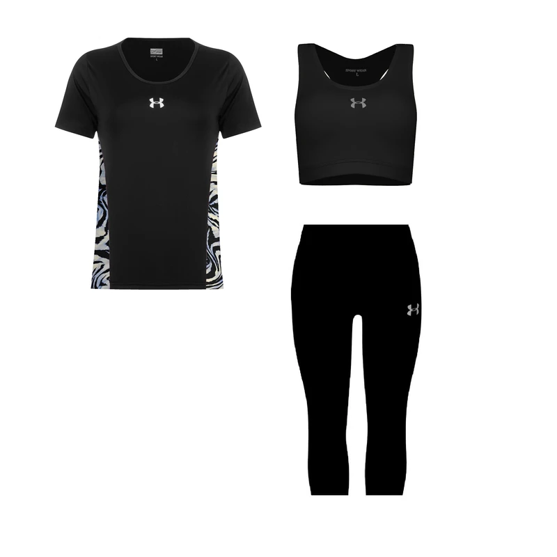 ست 3 تکه لباس ورزشی زنانه مدل 1801-7201-3101