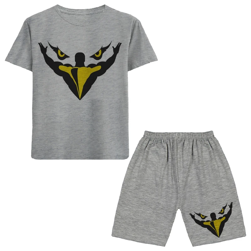 ست تی شرت و شلوارک پسرانه مدل عقاب N291