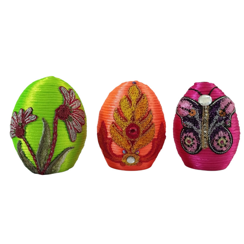 تخم مرغ تزیینی مدل T1 مجموعه 3 عددی