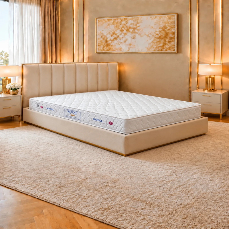 تشک طبی فنری رویال مدل بونل 8 یک و نیم نفره سایز 200 × 120 سانتی متر