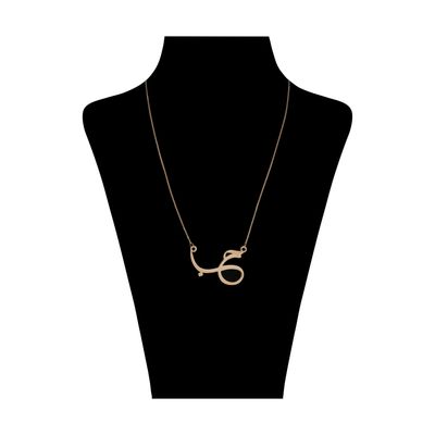 گردنبند طلا 18 عیار زنانه با طرح حلقه‌ای (فلامینگو) مایا ماهک مدل حب MM1800