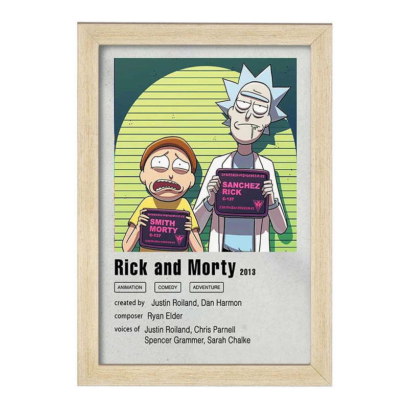 تابلو خندالو مدل ریک و مورتی (Rick and Morty) کد F11461