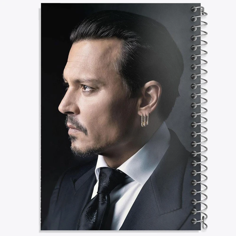 دفتر مشق 100 برگ خندالو طرح جانی دپ Johnny Depp کد 3295