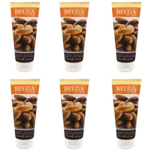 ماسک مو بلگا مدل Almond حجم 175 میلی لیتر مجموعه 6 عددی