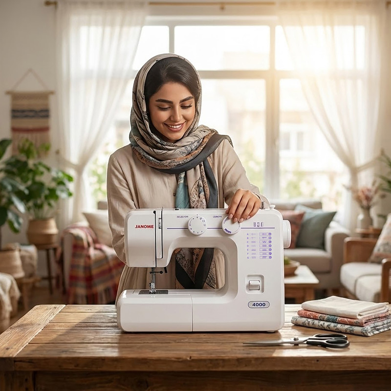 چرخ خیاطی ژانومه مدل 4000 چرخ خیاطی ژانومه مدل 4000