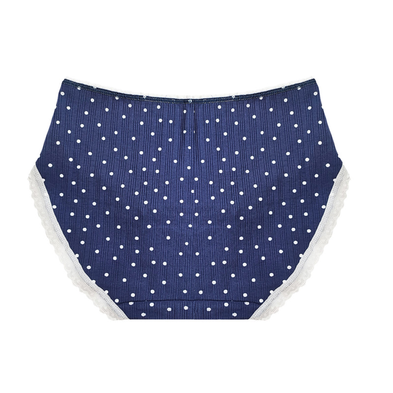 شورت زنانه مدل خال خالی رنگ سرمه ای