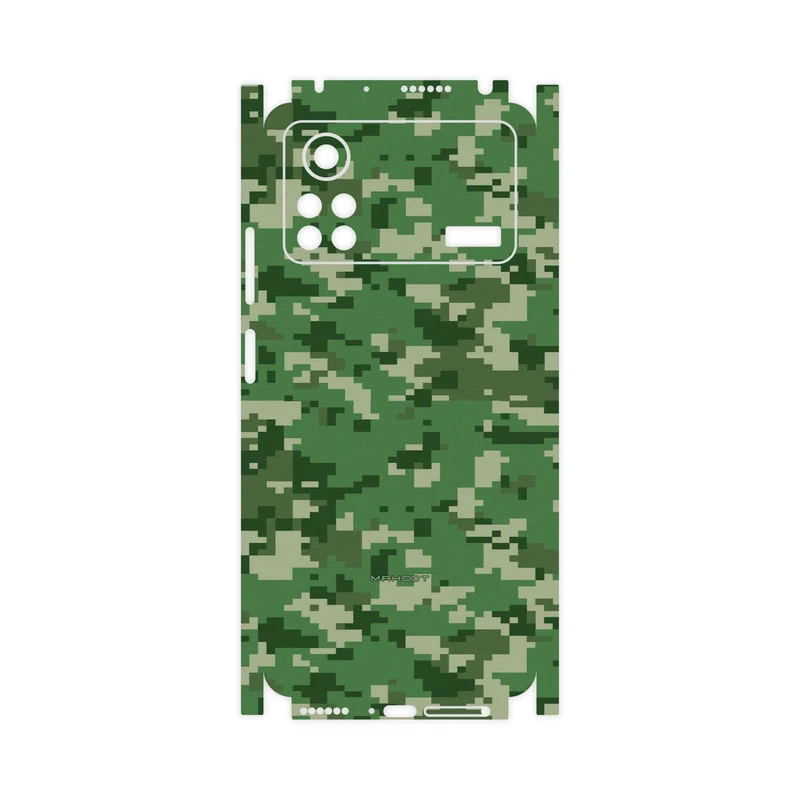برچسب پوششی ماهوت مدل Army-Green-Pixel-FullSkin مناسب برای گوشی موبایل شیائومی Poco X4 Pro 5G