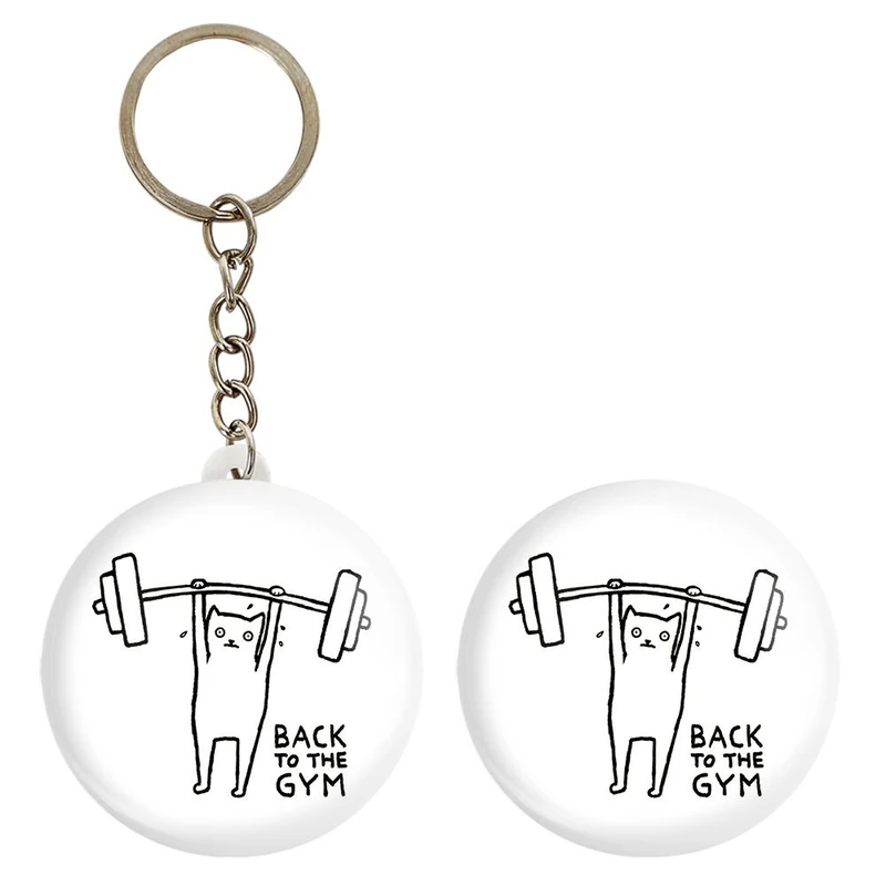 پیکسل خندالو مدل گربه ورزشکار کد 29293 به همراه جاکلیدی