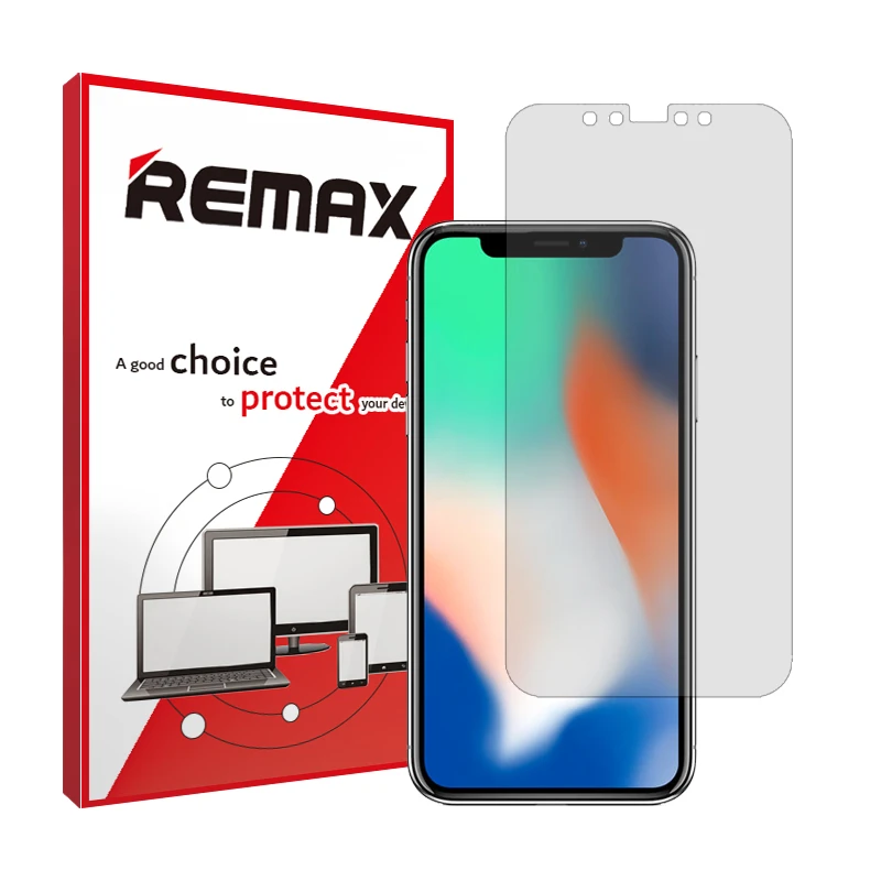 محافظ صفحه نمایش شفاف ریمکس مدل HyGEL مناسب برای گوشی موبایل اپل iPhone X