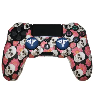 محافظ دسته پلی استیشن 4 مدل LOU FL skeleton به همراه روکش آنالوگ