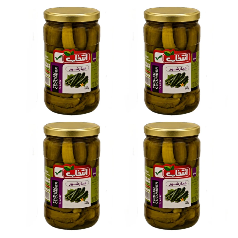 خیارشور ممتاز انتخاب - 640 گرم بسته 4 عددی