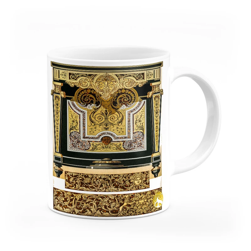 ماگ هومرو طرح فرش سنتی ایرانی مدل MG7936