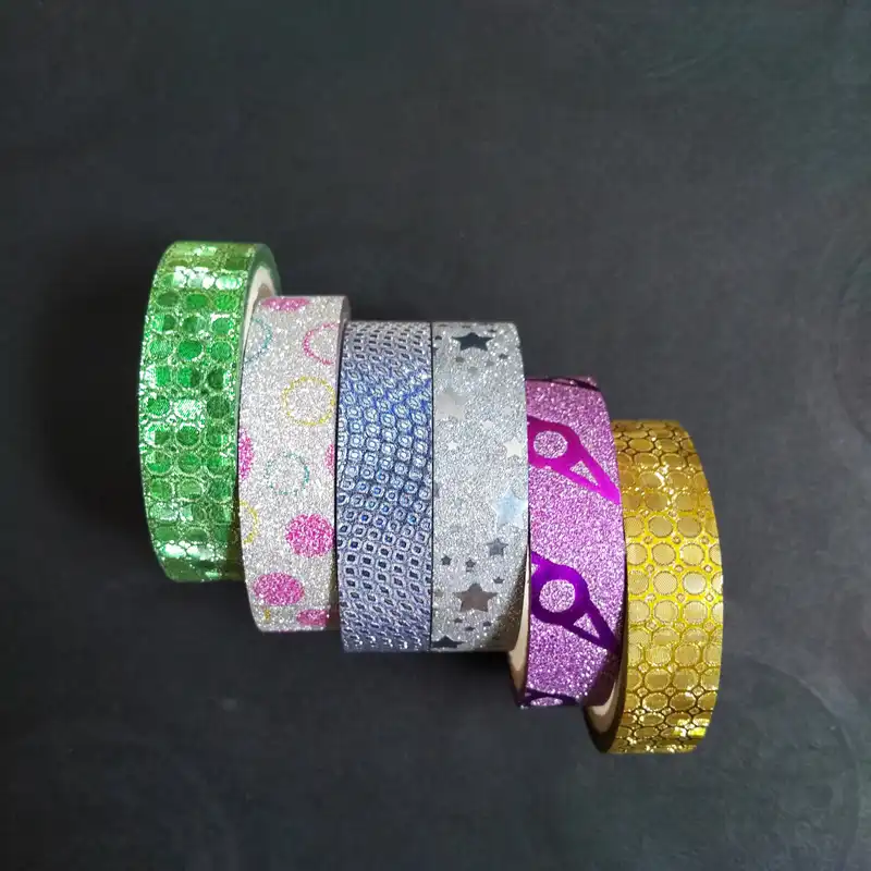 چسب نواری مدل اکلیلی طرح دار عرض 1سانتی متر مجموعه 6 عددی