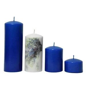 شمع مدل استوانه محدب عاشقانه کد 4 بسته 4 عددی