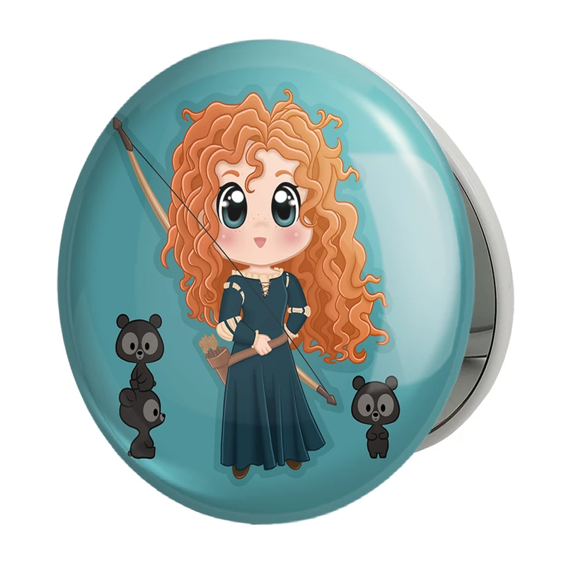 آینه جیبی خندالو طرح انیمیشن دلیر  Brave مدل تاشو کد 1673 