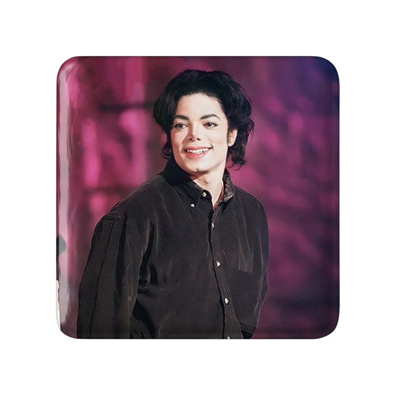 مگنت خندالو طرح مایکل جکسون Michael Jackson  مدل مربعی کد 19226