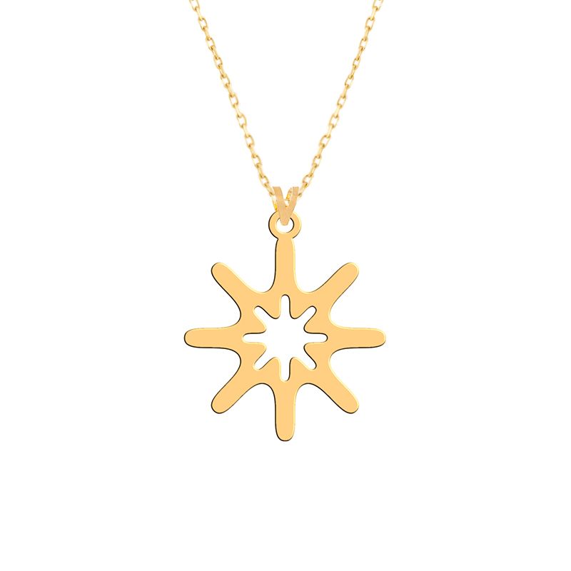 گردنبند طلا 18 عیار زنانه فرشته مدل اسلیمی WNLZ-000032 - - 1