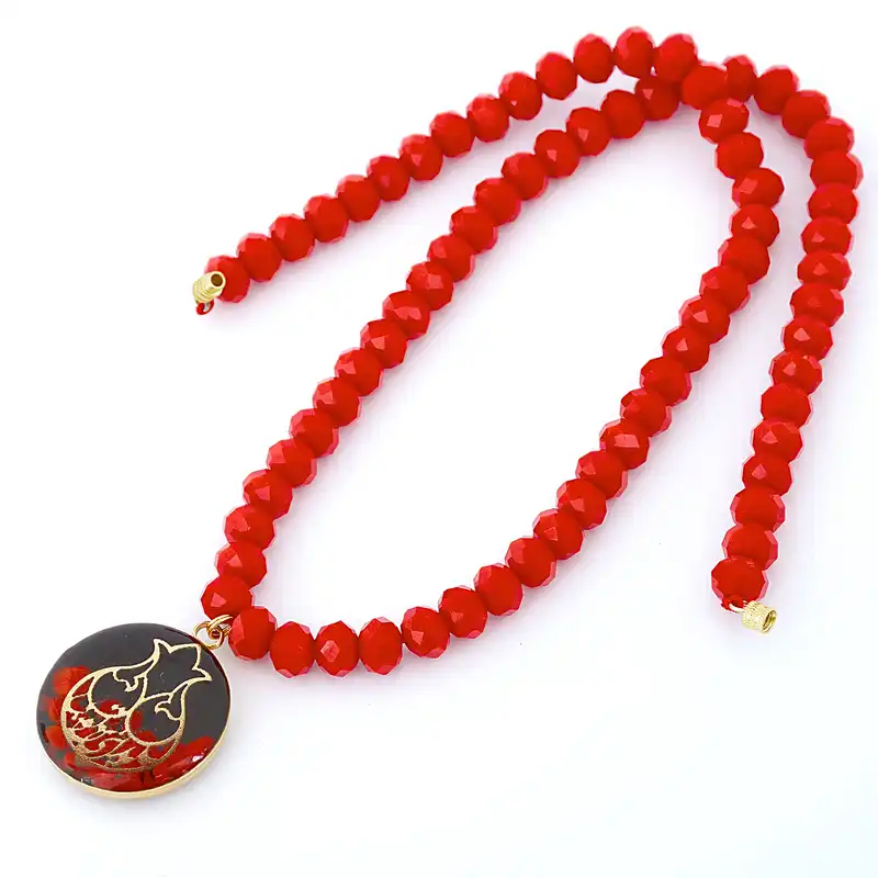 گردنبند زنانه آلتین هنر مدل انار یلدای من تویی