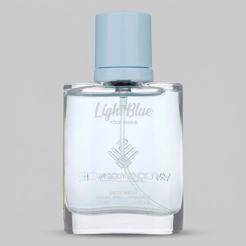 عطر جیبی زنانه وودی سنس مدل Light Blue حجم 30 میلی‌لیتر