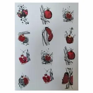 استیکر طراحی ناخن مدل انار کد A208