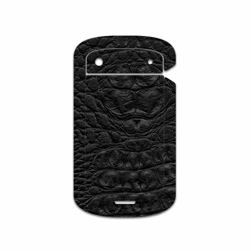 برچسب پوششی ماهوت مدل Black-Crocodile-Leather مناسب برای گوشی موبایل بلک بری Bold Touch 9900