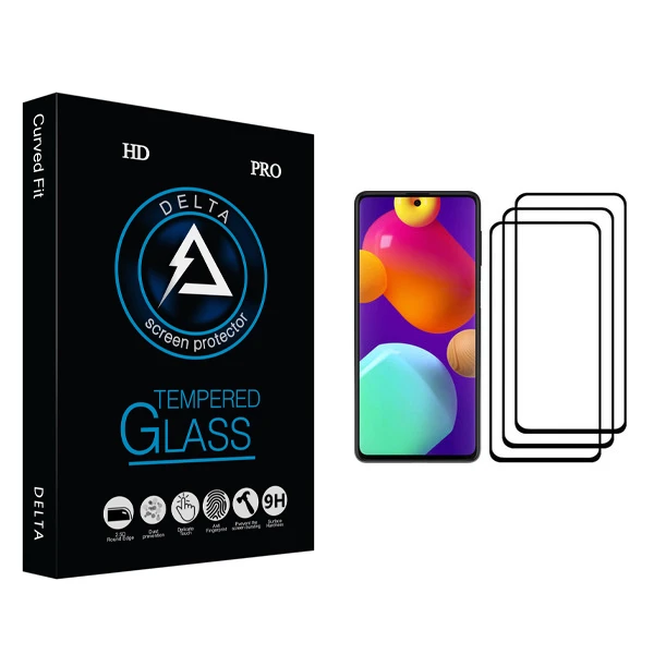 محافظ صفحه نمایش دلتا مدل Fit مناسب برای گوشی موبایل سامسونگ Galaxy M62 بسته سه عددی