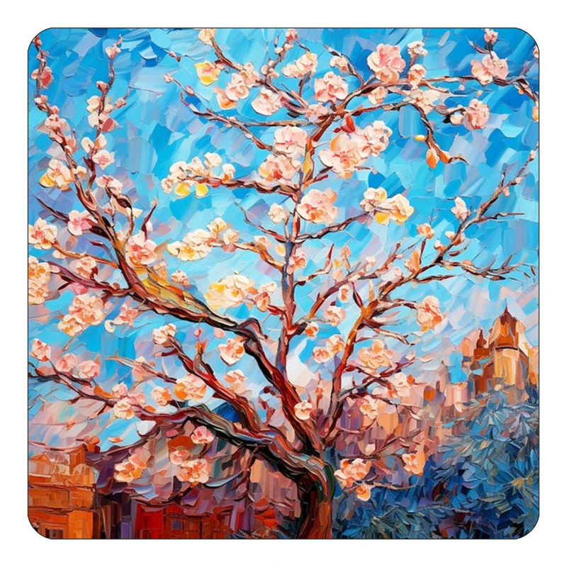 مگنت کاکتی طرح نقاشی رنگ روغن مدل mp72519