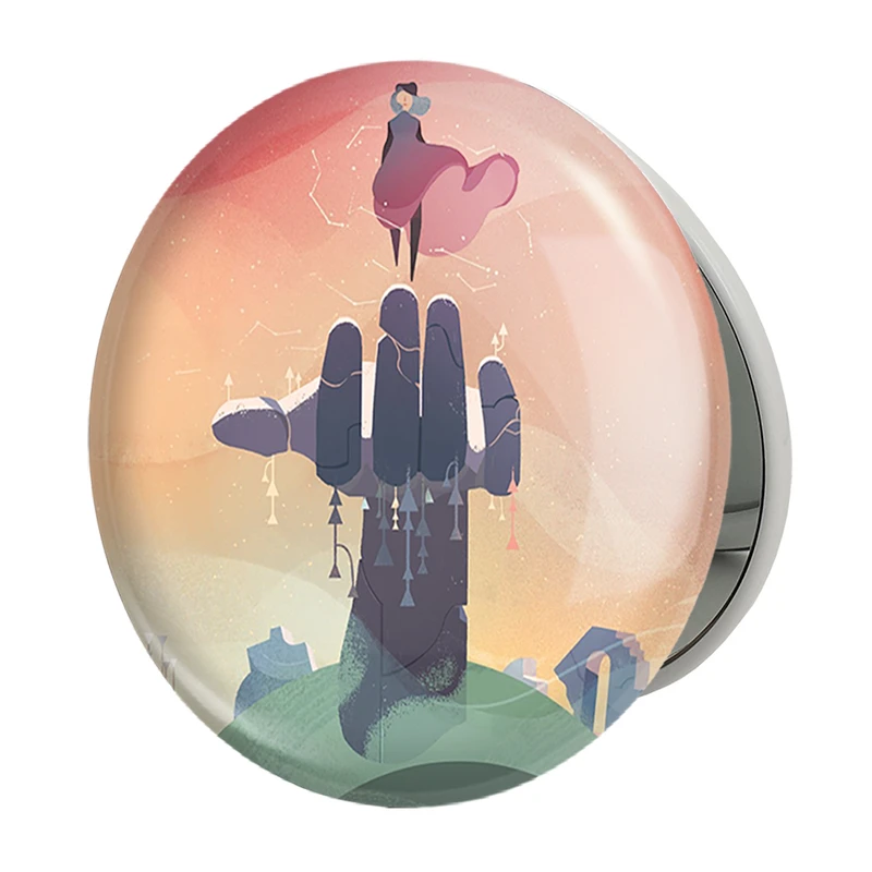 آینه جیبی خندالو طرح بازی گریس (Gris) مدل تاشو کد 35543