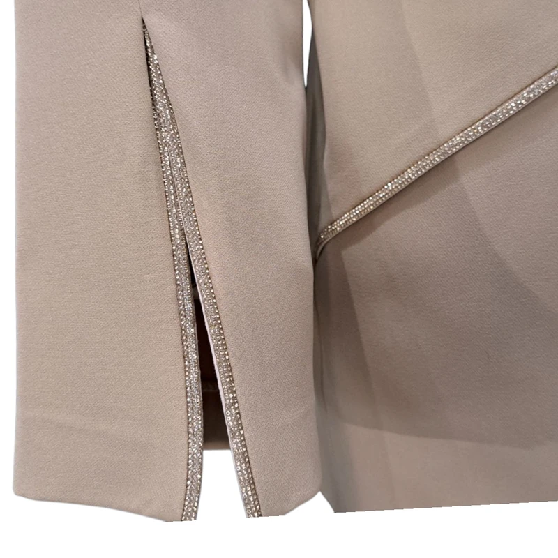 عکس شماره 9 : ست کت و شلوار زنانه مدل دم پا چاکدار کد 10151