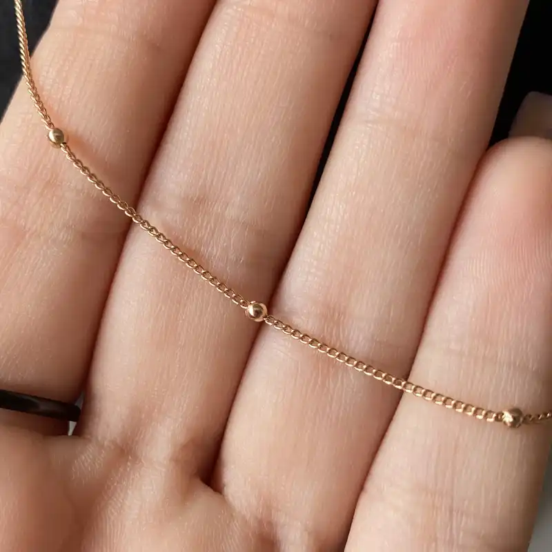 زنجیر زنانه ژوپینگ مدل توپی کد tt