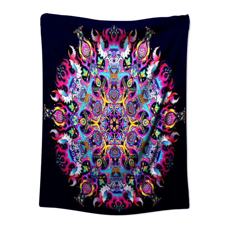 پوستر پارچه ای مدل بکدراپ بلک لایت کد 1478